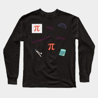 Mathematics Sticker Pack Long Sleeve T-Shirt